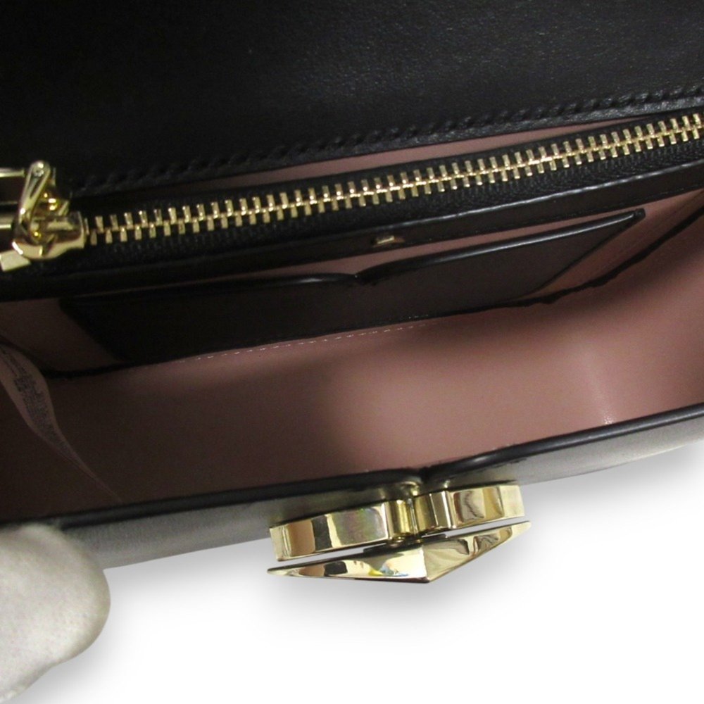 Kate Spade NEW YORK Nicola Heart Motif Leather Shoulder Bag PXRUA245 Black - Picture 4 of 10